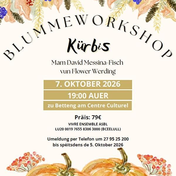 Blummeworkshop Kürbis