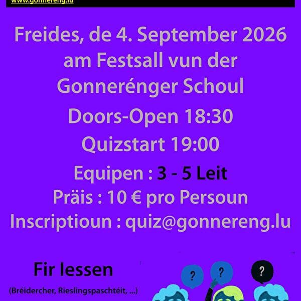 Soirée quiz à Gonneréng