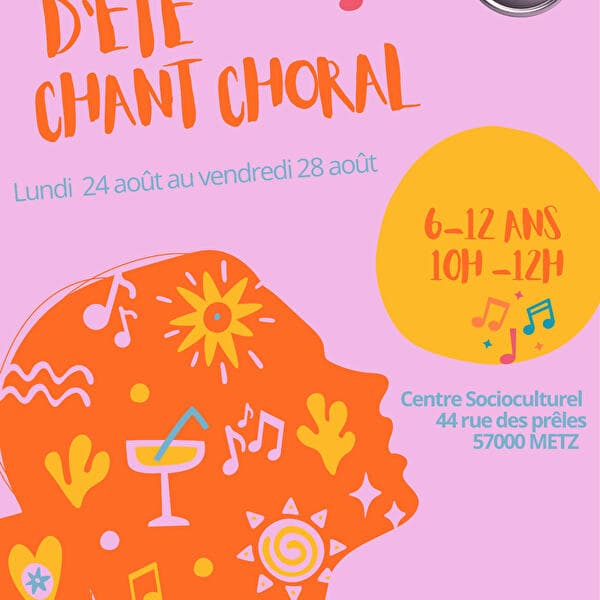Stage d'été de chant choral pour enfants (6–12 ans)