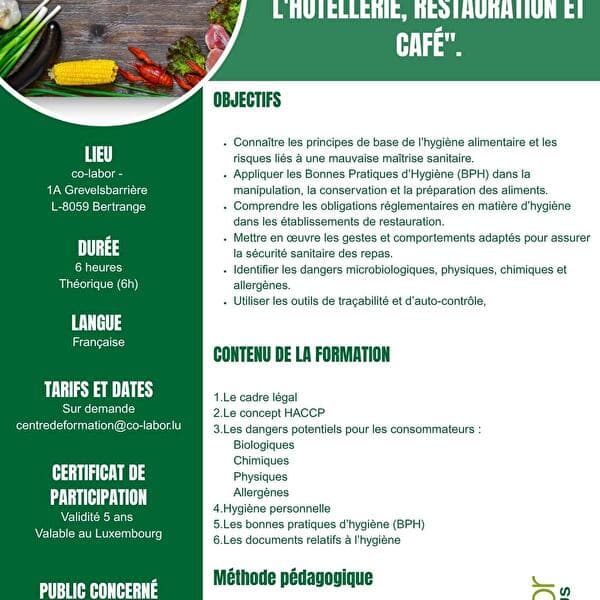 BPH - Good hygiene practices in the hotel, restaurant and café professions