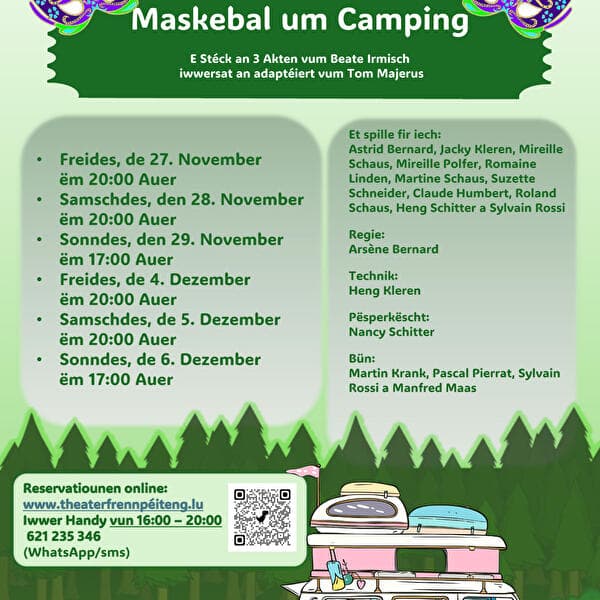 Théâtre « Maskebal um Camping »