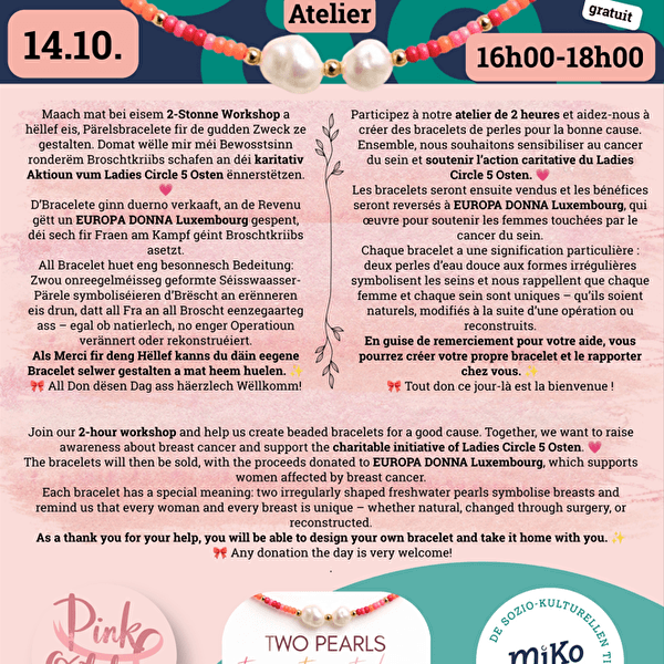 Beaded bracelets workshop