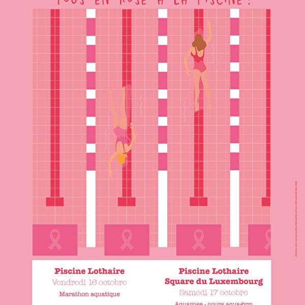 Nageons - Tous en rose à la piscine !