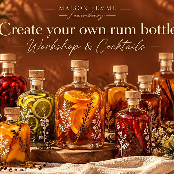 Create your own Rum bottle — Workshop & Cocktails