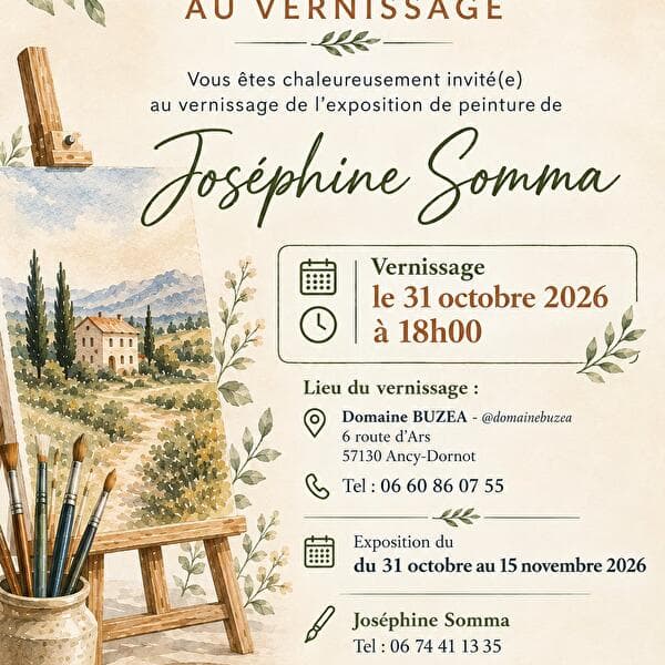 Joséphine Somma exhibition opening: Au fil des couleurs