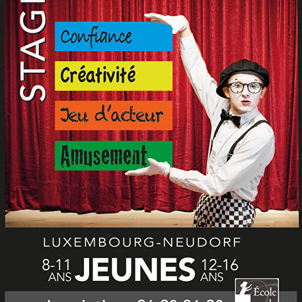 Les Stages Théâtre Jeunes en juillet & août 2025
