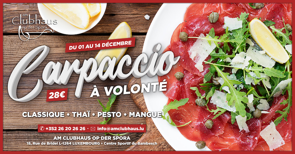 Carpaccio à volonté
