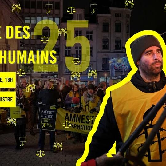 Marche pour les Droits Humains par Amnesty Luxembourg